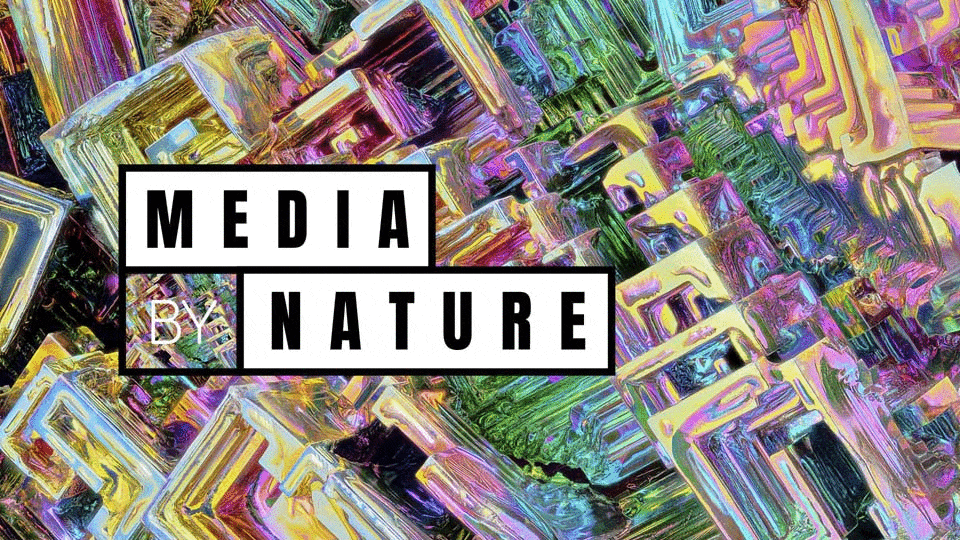 Media by Nature Logo Design Variationen und verschiedenen Makro Hintergründen