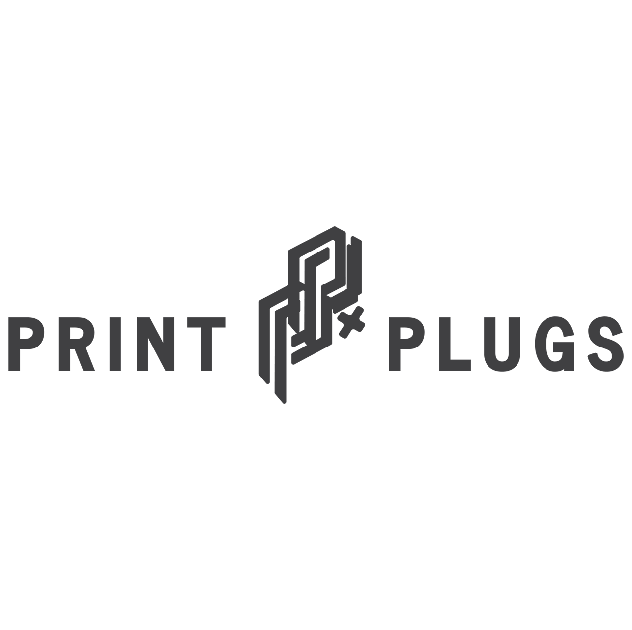 Print Plugs Label Logodesign